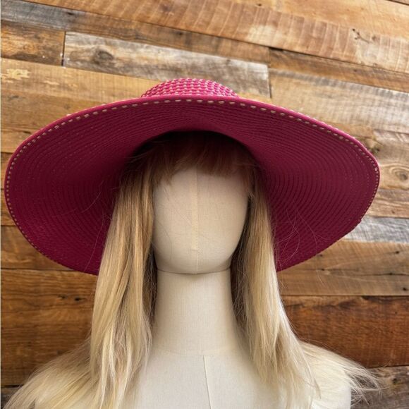 San Diego Women\'s Pink Ribbon Braid Hat with 5” brim EUC main image 10